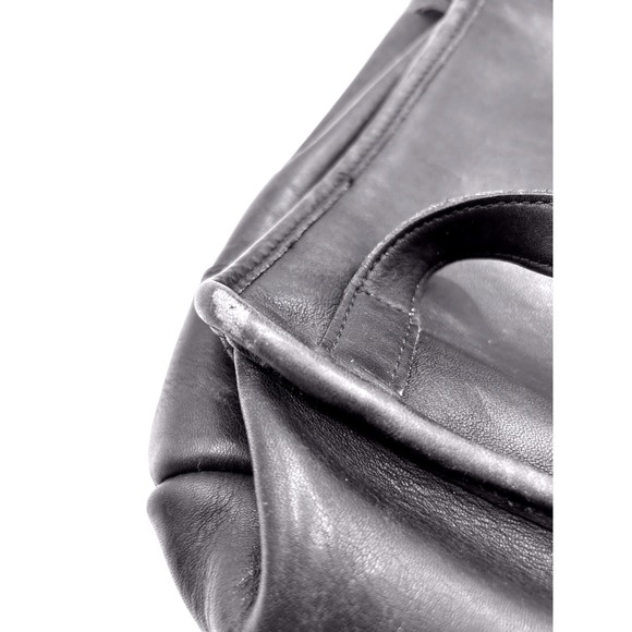 Vintage Coach Black Leather Daypack Backpack Y2K 90s Purse - Picture 16 of 16